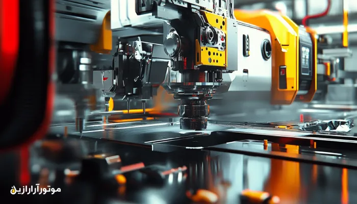 فرآیند ماشین‌کاری دقیق قطعات خودرو با استفاده از روانکارهای تخصصی در محیط صنعتی