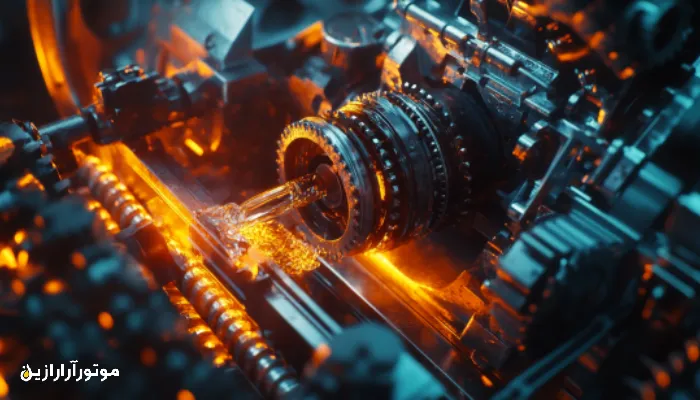 بررسی و روغنکاری گیربکس ماشینآلات سنگین توسط تکنسین در محیط صنعتی