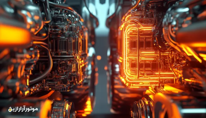 نمای مقایسهای از عملکرد داخلی موتور دیزلی و گازی در کامیونهای سنگین