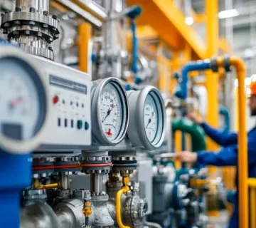 بررسی سیستم هیدرولیک در بخش کنترلی نیروگاه توسط تکنسین متخصص