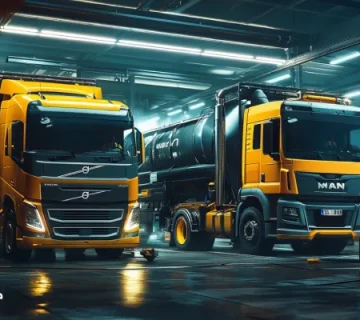 بررسی روغن موتور در کامیون دیزلی و گازی توسط تکنسین ناوگان سنگین