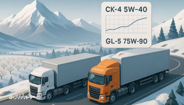 روغن موتور در بوانات برای ناوگان بین‌شهری کوهستانی | دیزل CK-4 و روغن دنده 75W-90