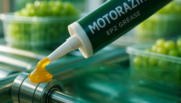 گریس EP2 موتورازین برای نوار نقاله بسته‌بندی انگور در سردخانه خفر