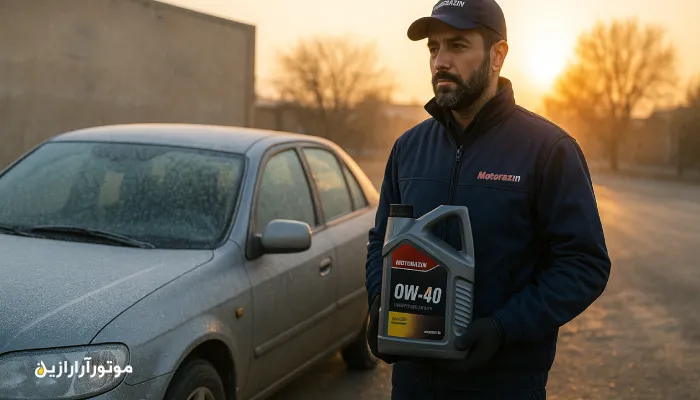 قیمت روغن موتور خرم‌بید 0W-40 برای استارت سرد صبحگاهی