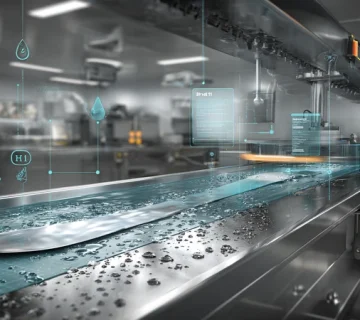 مقایسه بصری روغنهای غذایی H1 و 3H در خط بستهبندی؛ H1 برای بیرینگ و زنجیر، 3H برای سطوح تماس مستقیم مانند تیغه برش و قفلکننده درب — راهنمای انتخاب در موتورازین