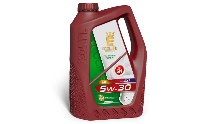 روغن موتور اکولایف 5W30 SN پنج‌لیتری با صرفه‌جویی در مصرف سوخت