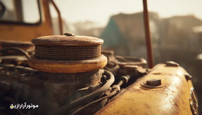روغن موتور گرمه تراکتور در گرمه با مقاومت در گردوغبار مزرعه