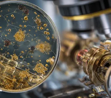 نمای میکروسکوپی روغن نانویی با گرافن و MoS₂.