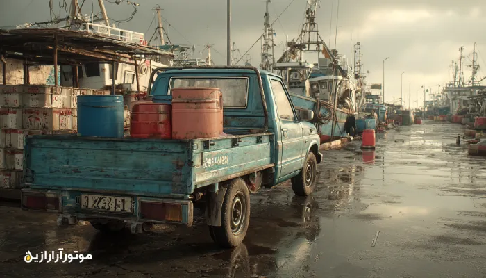 وانت کار در محدوده ساحلی دلوار؛ انتخاب روغن دیزلی CK-4 برای تردد توقفی. روغن موتور تنگستان