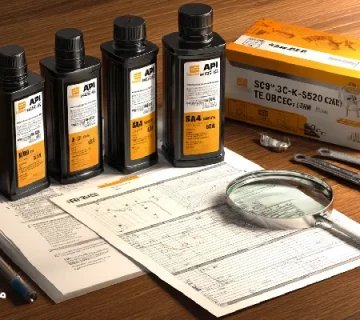 خواندن برچسب API، ACEA و SAE.