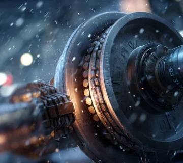 تصویر سرویس گریس یاتاقان بوژی قطار با مقایسه گریس EP و Complex؛ نمایش بلبرینگ، آلودگی آبباران و گردوغبار برای انتخاب گریس مناسب راهآهن.