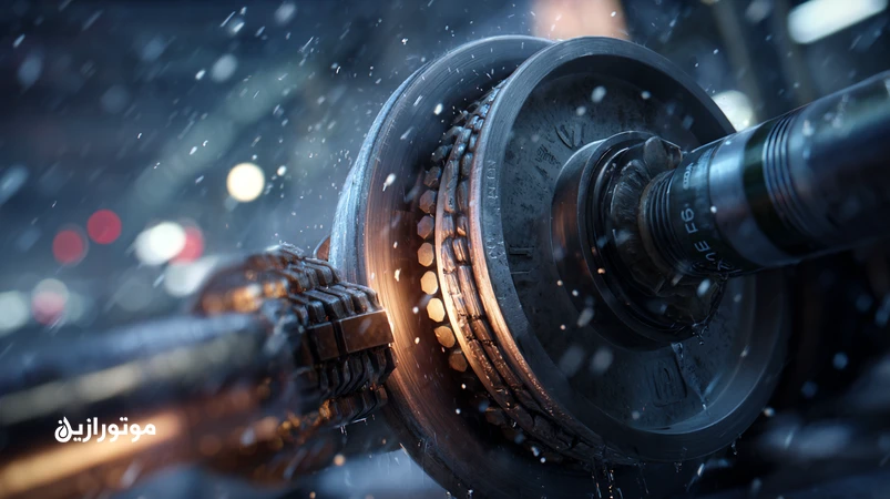 تصویر سرویس گریس یاتاقان بوژی قطار با مقایسه گریس EP و Complex؛ نمایش بلبرینگ، آلودگی آب‌باران و گردوغبار برای انتخاب گریس مناسب راه‌آهن.