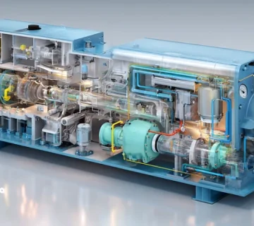 اینفوگرافیک فنی کنترل رطوبت و عدد اسیدیته TAN در روغن برودتی POE با نمایش کمپرسور هرمتیک، فیلتر-درایر، وکیوم سه‌مرحله‌ای و نیتروژن خشک در سردخانه.