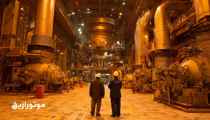 توربین و پمپ پتروشیمی بندرماهشهر در حال کار با روغن صنعتی مقاوم حرارت