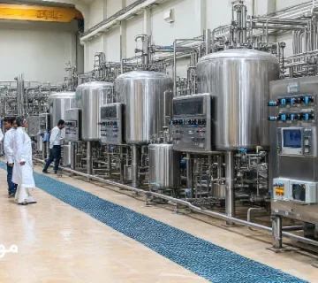 کارخانه لبنیات قزوین با سیستم روانکاری H1 ایمن و پاک