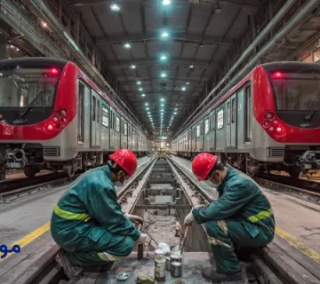 روانکاری محور و چرخ در متروی تهران برای کاهش نویز و سایش