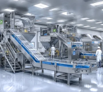 کارخانه صنایع غذایی با تاکید بر روانکارهای غذایی NSF H1 و انطباق با استاندارد ISO 21469