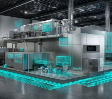 کمپرسور تماسی روغنتزریقی در خط بستهبندی غذایی با فیلتراسیون چندمرحلهای و نمایش کلاسهای ISO 8573-1 برای ذرات، آب و روغن