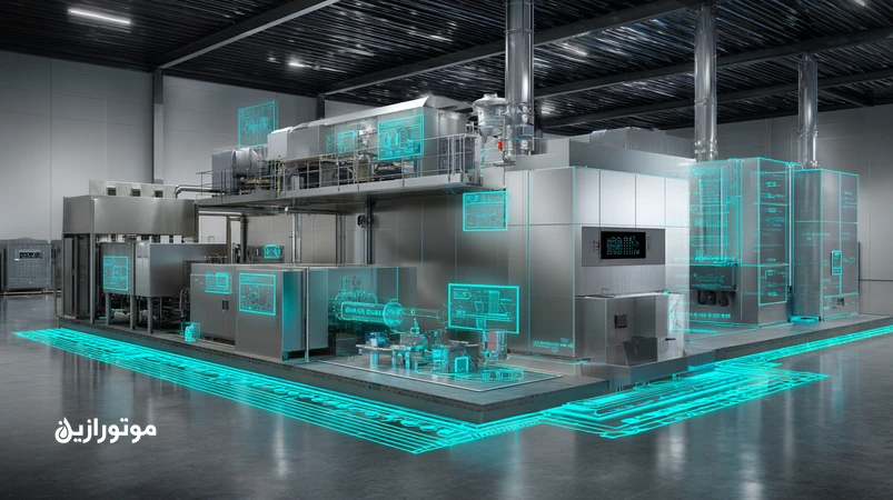 کمپرسور تماسی روغن‌تزریقی در خط بسته‌بندی غذایی با فیلتراسیون چندمرحله‌ای و نمایش کلاس‌های ISO 8573-1 برای ذرات، آب و روغن