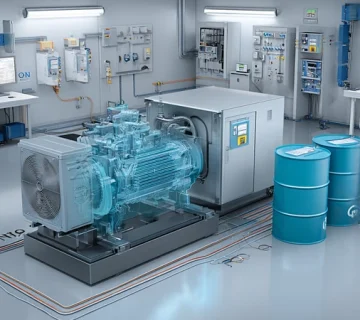 چیلر چاپخانه با کمپرسور و فیلتر–درایر، سنسور رطوبت و نقطه شبنم؛ مقایسه روغن کمپرسور POE، PAO و معدنی برای کنترل کیفیت چاپ