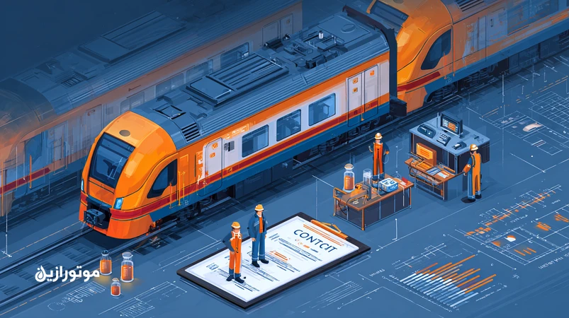 قرارداد سرویس روانکاری ناوگان ریلی با تأکید بر SLA، KPIهای MTBF/MTTR/Availability و اجرای PM/CM در کنار نمونه‌گیری و آنالیز روغن در کارگاه راه‌آهن