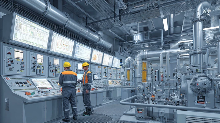 SLA نگهداری صنعتی در سال ۱۴۰۴ با نمایش KPIها مانند MTTR، MTBF و سطح تمیزی روغن ISO 4406 در داشبورد CMMS و تکنسین در حال نمونه‌گیری روغن