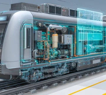 تهویه مطبوع قطار شهری با کمپرسور اسکرال و اسکرو، تست نشتی مبرد، و انواع روغن کمپرسور POE/PAG/PAO به‌همراه فیلتر-درایر و اندیکاتور رطوبت