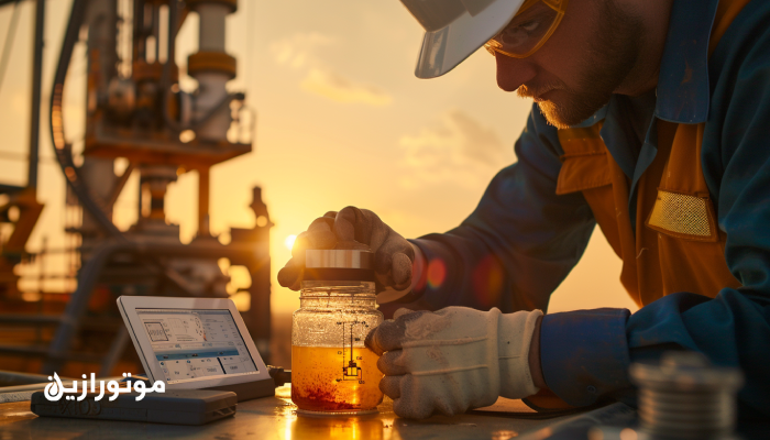 میز آزمایشگاه روغن با FTIR، تیتراتور Karl Fischer و حمام ویسکوزیته برای نمونه‌های SRU/ریفرمر