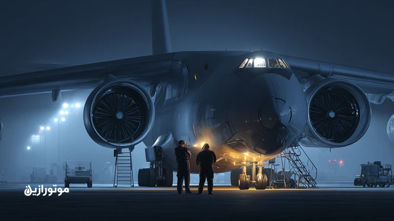 روغن‌کاری هواپیمای باری در پروازهای شبانه؛ بازرسی سیستم روغن توربین، استرس حرارتی و پایش وضعیت برای کاهش ریسک توقف ناوگان
