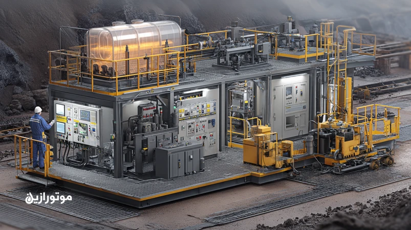 طراحی ایستگاه مرکزی گریس‌کاری برای خطوط تولید و معادن در ایران با پمپ مرکزی، بلوک‌های پیشرونده، لوله‌کشی فشارقوی و کنترلر صنعتی