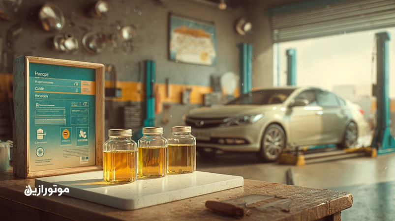 مقایسه روغن موتور تازه و کارکرده در اتوسرویس ایران با نمودار فاصله تعویض برای کارکرد سبک، نرمال و سنگین؛ راهنمای افزایش فاصله تعویض روغن.