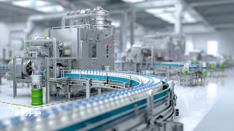 تصویر خط تولید غذایی با تمرکز بر روانکار Food-Grade H1 در گیربکس و کمپرسور، مقایسه با روغن صنعتی معمولی و تاکید بر استانداردهای NSF و ISO 21469