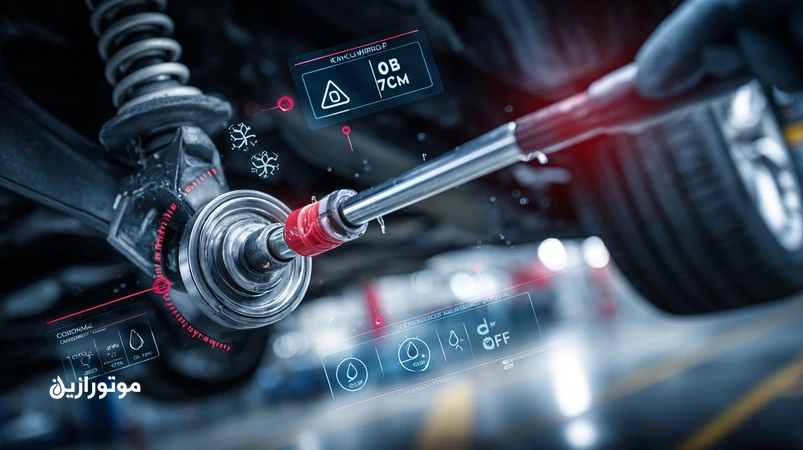 گریس‌کاری حرفه‌ای بلبرینگ چرخ و سیبک جلوبندی برای نرمی فرمان و افزایش عمر سیستم تعلیق خودرو