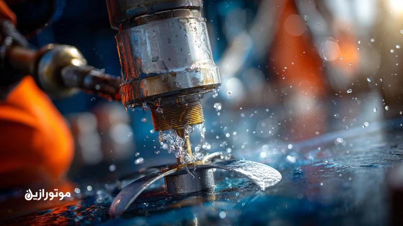 گریس‌کاری شفت پروانه و مکانیزم سکان قایق کاری در آب شور خلیج فارس با استفاده از گریس ضدآب دریایی مقاوم در نمک و فشار