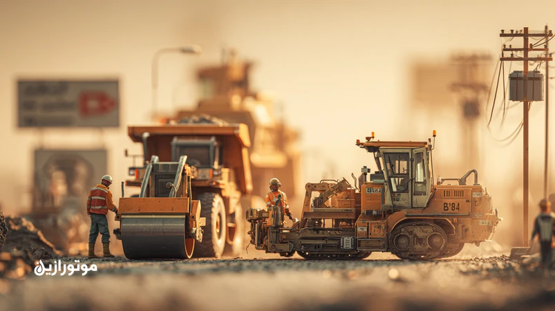 چک‌لیست روانکاری ماشین‌آلات راه‌سازی از گریدر تا فینیشر آسفالت در پروژه‌های ایران