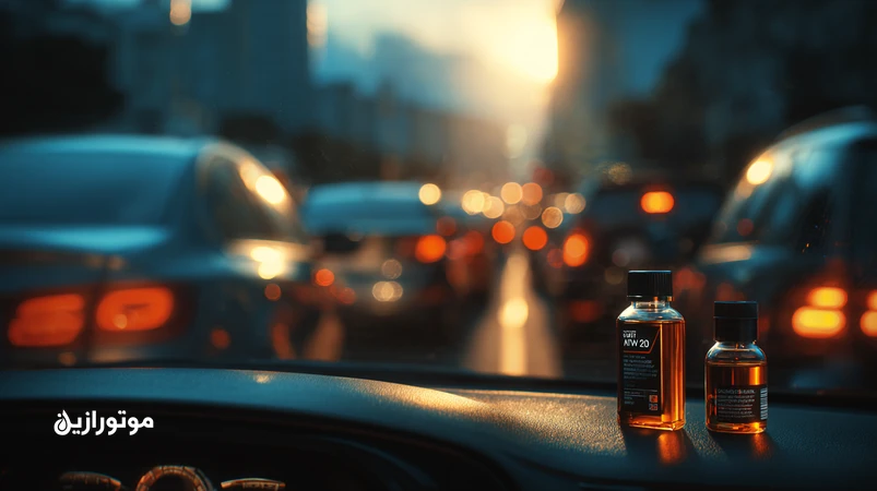 ترافیک سنگین شهری با نماد Stop-Start و قوطی روغن موتور 0W-20 و 5W-30؛ راهنمای انتخاب روغن مناسب برای خاموش/روشن مداوم در شهرهای ایران