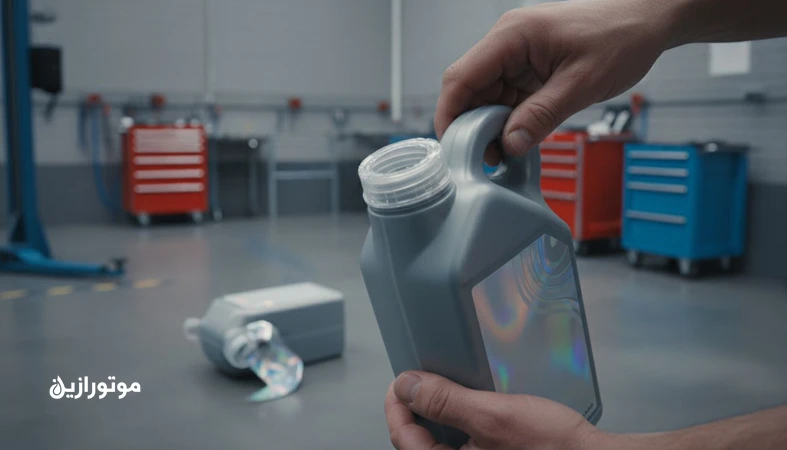 بازرسی پلمپ ضدتقلب و بسته بندی روغن موتور برای تشخیص محصول اصل از تقلبی در اتوسرویس