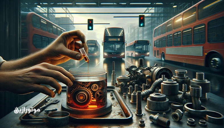 نمونه‌گیری و بررسی روغن گیربکس اتوماتیک (ATF) اتوبوس شهری در شرایط توقف‌وحرکت و ترافیک شهری