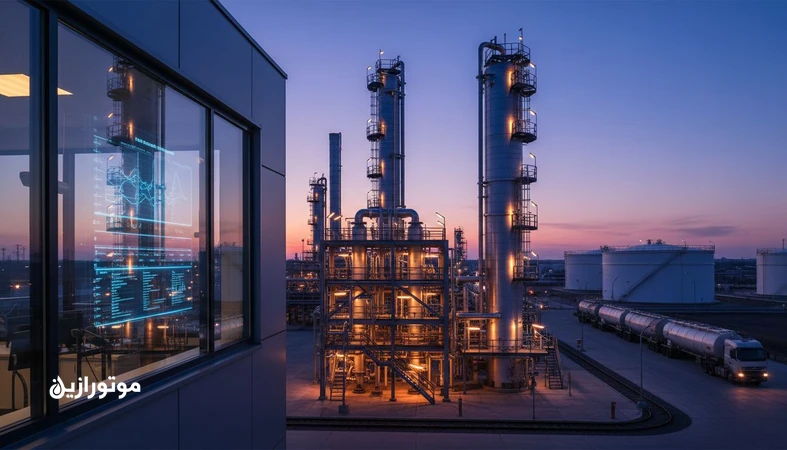 نمای پالایشگاه روغن پایه با واحدهای تقطیر و هیدروپروسس برای تحلیل افزایش ظرفیت پالایش و اثر آن بر قیمت تمام شده روانکار