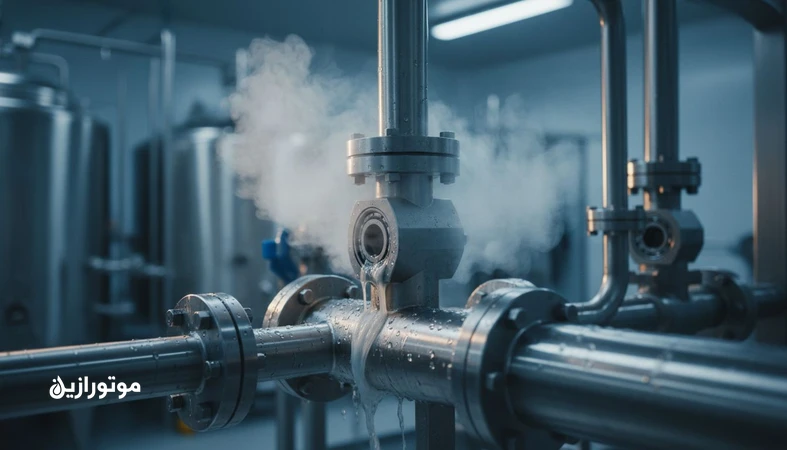 تاثیر فرآیندهای CIP و SIP بر گریس و آببندها در تجهیزات صنایع غذایی و دارویی با نمایش بخار، شستشو و قطعات استیل