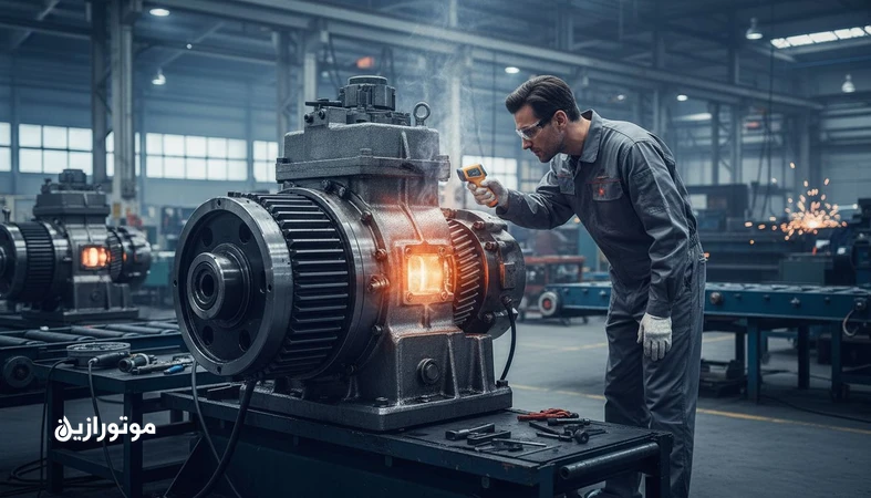 روانکاری گیربکس و ریدوسر نوار نقاله در خط تولید با نشانههای داغی و ریسک سایش و شکست دنده