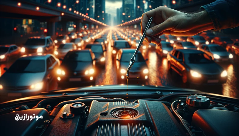 روغن موتور مناسب ترافیک سنگین شهری و کارکرد درجا؛ بررسی وضعیت روغن با گیج در خودرو در ترافیک