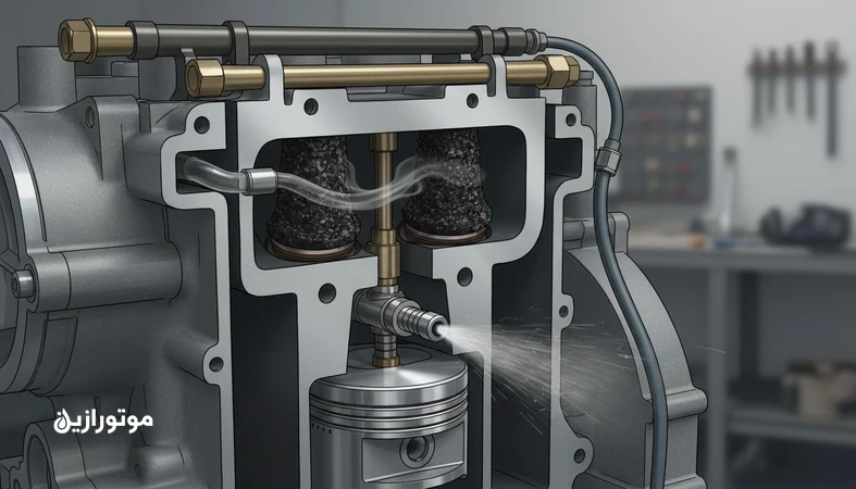 رسوب کربنی روی سوپاپ هوا در موتور GDI و نقش بخار روغن از مسیر PCV در تشکیل رسوب