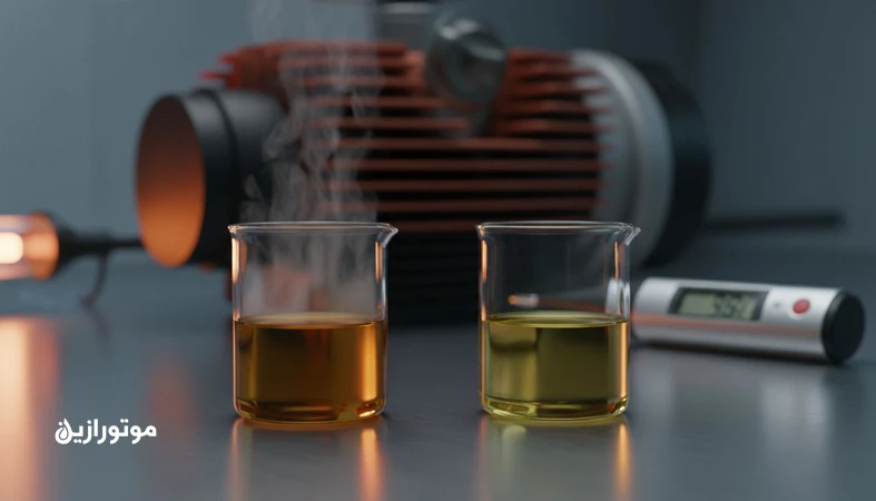 مقایسه روغن پایه Group II و Group III از نظر اکسیداسیون و تبخیرپذیری NOACK در دمای بالا
