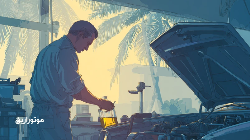 راهنمای فاصله استاندارد تعویض روغن در کیش در شرایط آب‌وهوای گرم و مرطوب جزیره برای خودروهای داخلی و وارداتی