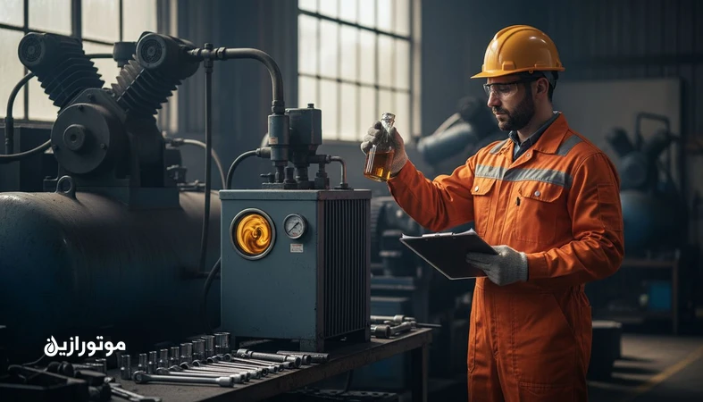 ثبت داده محور لاگ روغن در کنار چک لیست PM برای پایش مصرف، دما و آلودگی روغن تجهیزات صنعتی