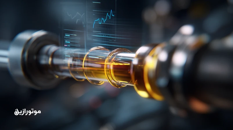 سنسور آنلاین کیفیت روغن روی مسیر روغن موتور برای پایش بلادرنگ ویسکوزیته، اکسیداسیون و آلودگی و پایان تعویض بر اساس کیلومتر ثابت