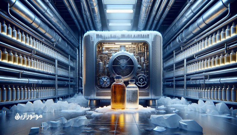 مقایسه روغن کمپرسور پایه PAO و مینرال در سردخانه زیر صفر با تمرکز بر ویسکوزیته و استارت سرد