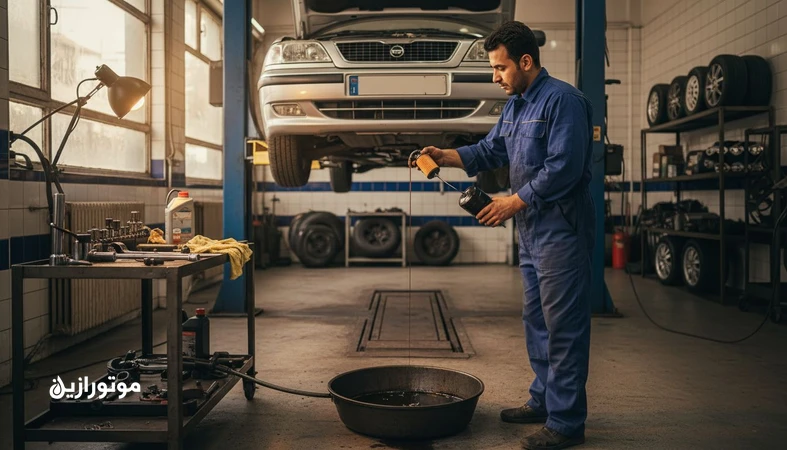 تعویض روغن اصولی در اتوسرویس با تمرکز بر تخلیه صحیح روغن، نصب فیلتر مناسب و جلوگیری از خطاهای رایج کارگاهی