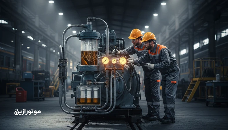 روغن کمپرسور سیستم ترمز و هوای فشرده ناوگان ریلی و اثر آن بر ریسک ایمنی و توقف ناخواسته